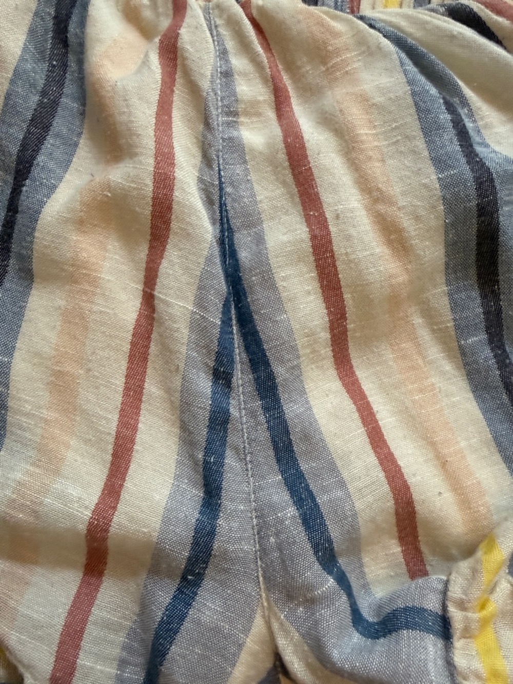 Francesca’s Sz M Striped Ruffle Hem Women’s Shorts - Multicolor - Picture 10 of 11